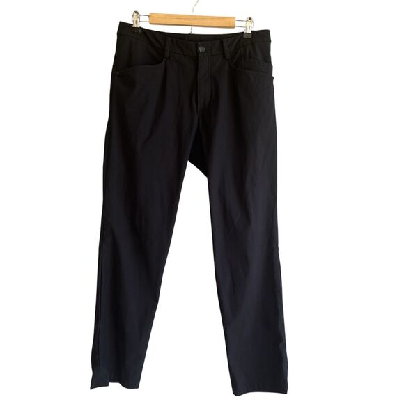 Lululemon Mens ABC Warpstreme Pants Size 34x31 READ Black Athleisure Golf Casual